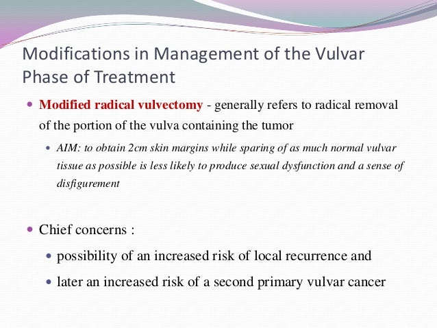 Cancer treatment vulva Womens having multiple sex partners